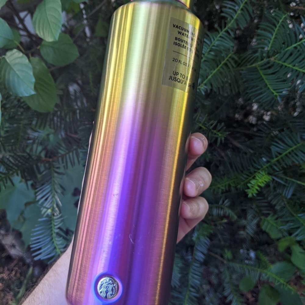 NWT Fall 2020 Insulated Ombre Pink & Yellow Bottle - Picture 6 of 12